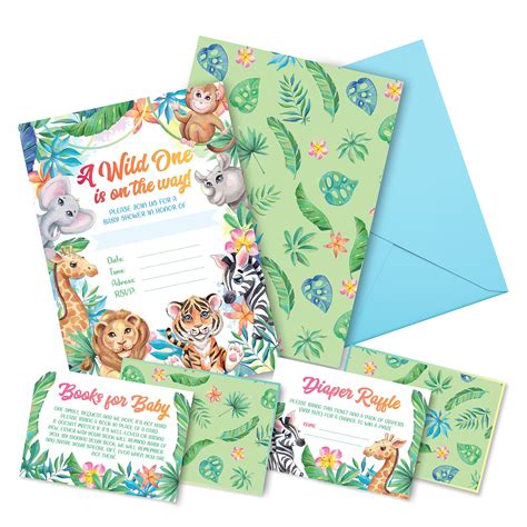 Safari Baby Shower Invitations 20 Invitations With 20 Envelopes 20 ...