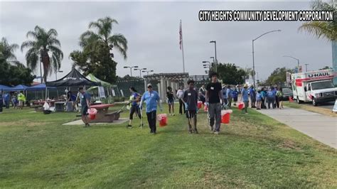 Volunteers revitalize University Avenue businesses in San Diego | cbs8.com