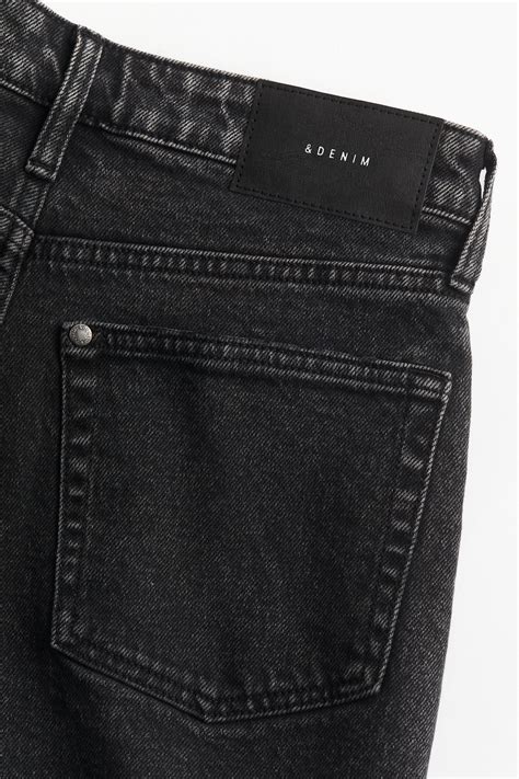 Women's Black Mom Ultra High Denim shorts | H&M CA
