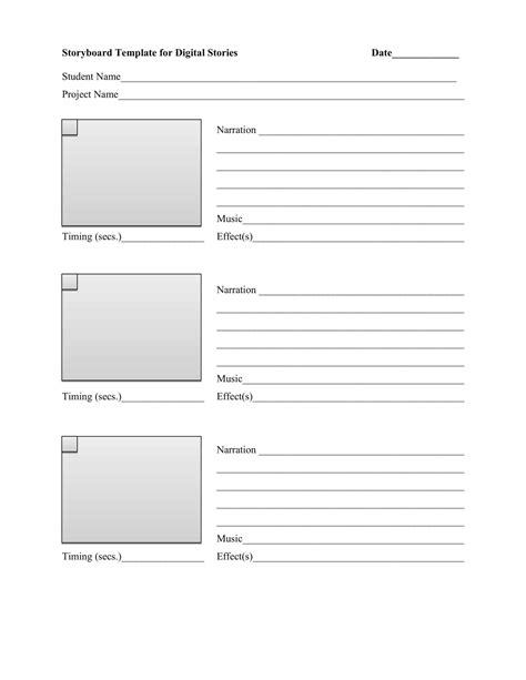 Image result for Free Printable Storyboard Example