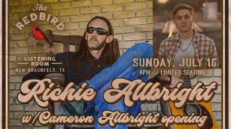 Richie Allbright / special guest- Cameron Allbright @ The Redbird - 4 ...