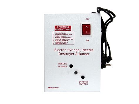 REVITALIZER NEEDLE SYRINGE DESTROYER ELECTRIC, NEEDLE DESTROYER for ...