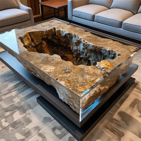 Granite and Epoxy Coffee Table: The Perfect Blend of Elegance and ...