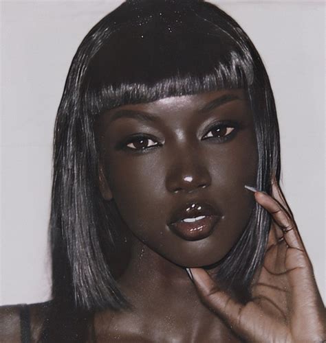 Pin by ¡¡¡☆ on black inspo🏹🤎 | Feminine face, Hair reference, Dark skin models