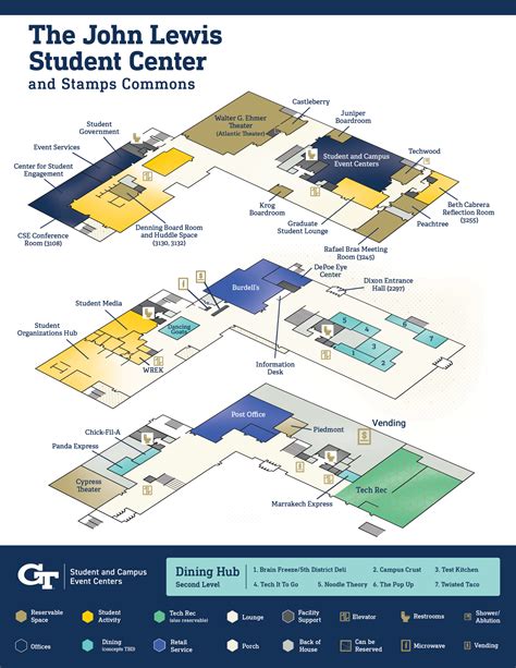 John Lewis Student Center Building Map | Student and Campus Event Centers