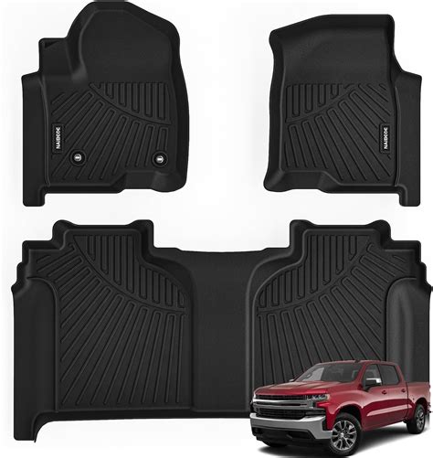 Naibeve Alfombrillas para Chevy Silverado/GMC Sierra 2019-2024 ...