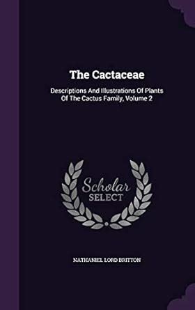 Buy The Cactaceae: Descriptions And Illustrations Of Plants Of The ...