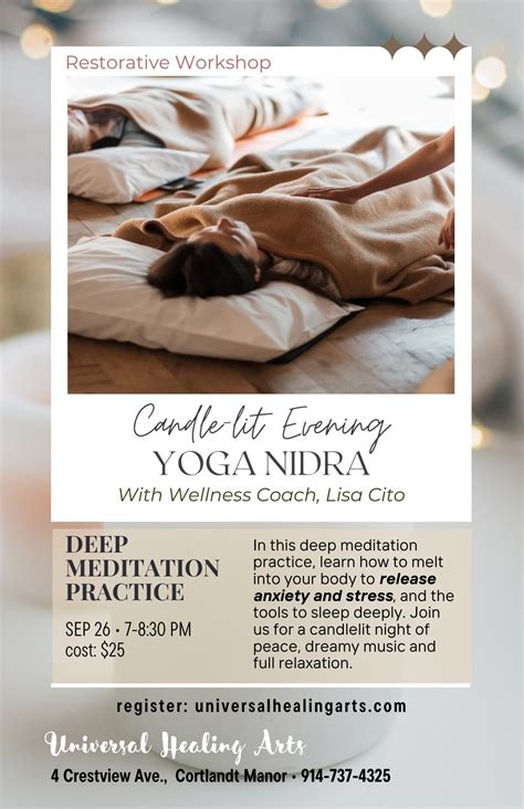 Sep 26 | Yoga Nidra Workshop, 'Candle-lit' | Peekskill, NY Patch
