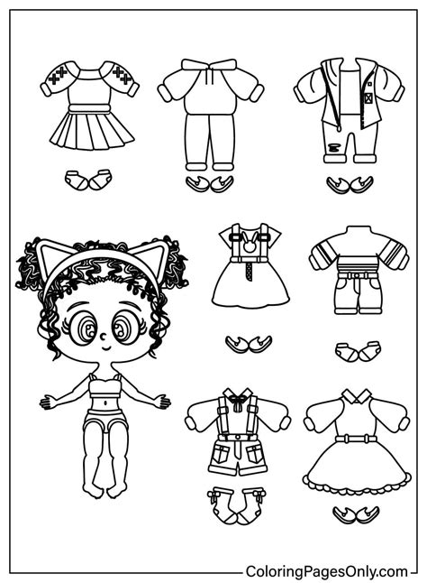 20+ Paper Doll Coloring Pages - Free Printable PDF & Online Coloring