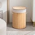 HomeStorie® Eco-Friendly Foldable Bamboo Laundry Basket Hamper with Lid ...