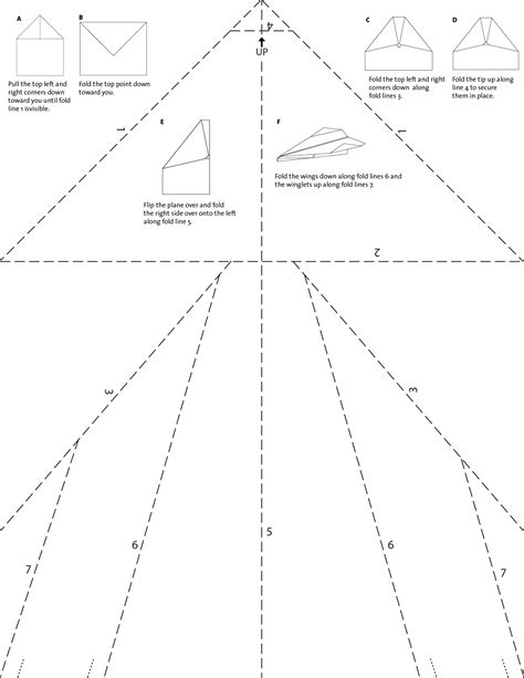 Printable Paper Airplane Folding Template - Printable Templates