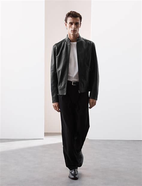 Buy Leather Biker Jacket at Marks & Spencer