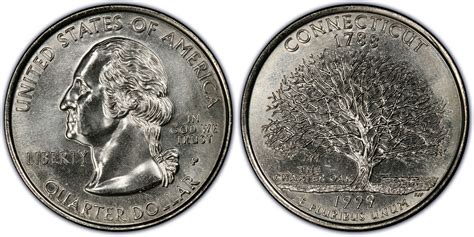 1999-P 25C Connecticut (Regular Strike) Washington 50 States Quarters ...