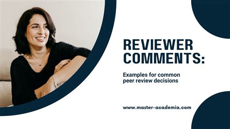 Reviewer comments: examples for common peer review decisions - Master ...