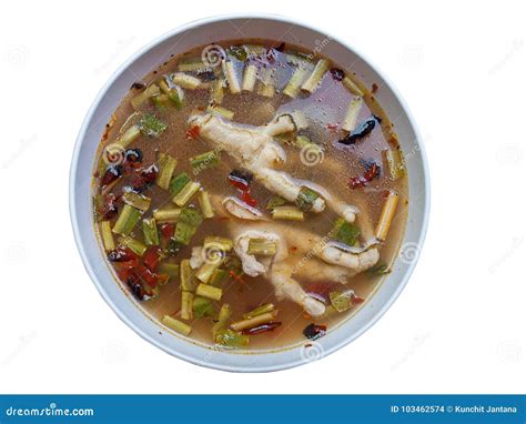 Chicken Legs Soup Hot and Sour Soup. Stock Photo - Image of dish ...