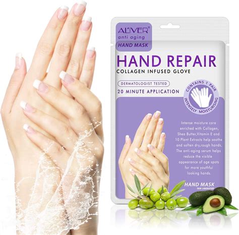 Hands Moisturizing Gloves,Hand Spa Mask Infused Collagen, Serum ...
