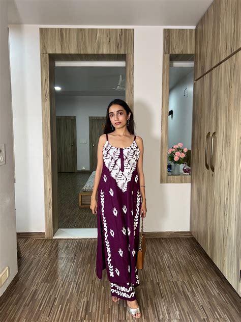 SUHANI Deep Purple Sleeveless Rayon Kurta Pant Set for Women – colorkosh