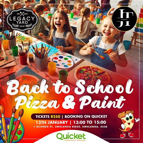 Back 2 School Pizza & Paint, 1 Ncondo Place, Umhlanga Ridge, Umhlanga ...