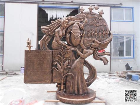 第三职业技术学院玻璃钢仿铜浮雕制作-广西善艺雕塑有限公司