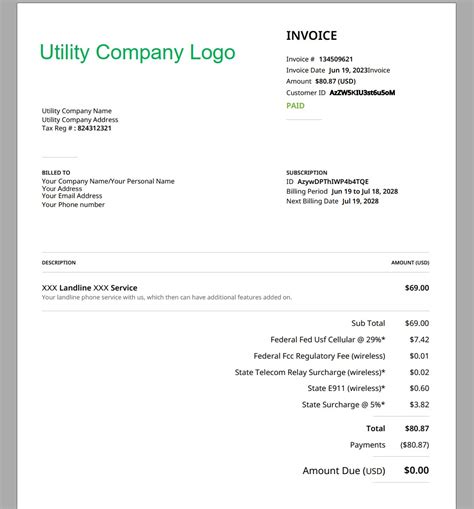 Landline Phone Bill Example at Joanne Bender blog