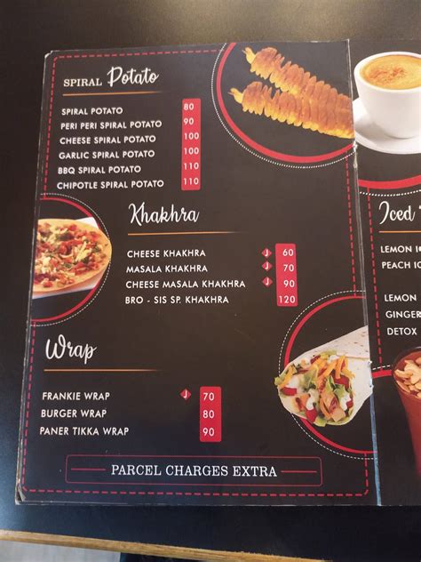 Menu at Bro-Sis Fast Food Corner ( BS Cafe), Surat