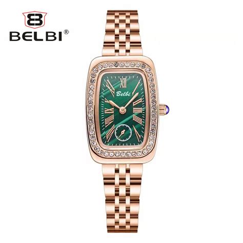BELBI Women's Rectangular Quartz Watch – Roman Dial, Slim Design ...