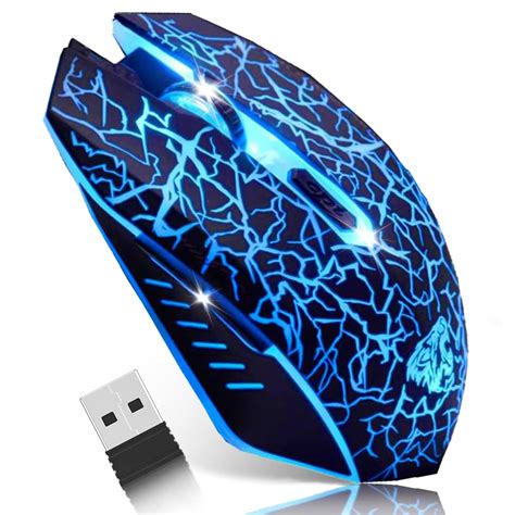 Vegcoo C10 Wireless Gaming Mouse Rechargeable Silent Optical Mice 7 ...