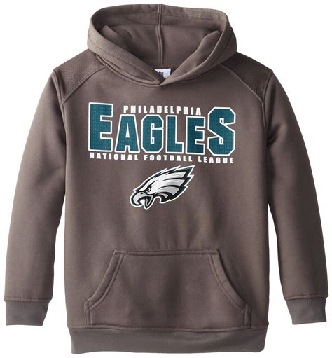 NFL Philadelphia Eagles Youth Boss Fleece Hoodie, Dark Grey