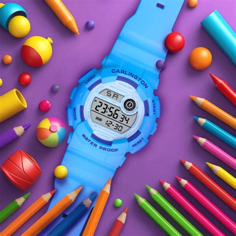 Get Organized with Carlington Kids Series Digital Kids Watch - Shop Now!