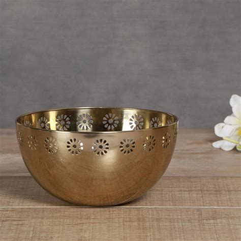 Gold Finish Stainless Steel Fez Decorative Bowl For Kitchenware ...