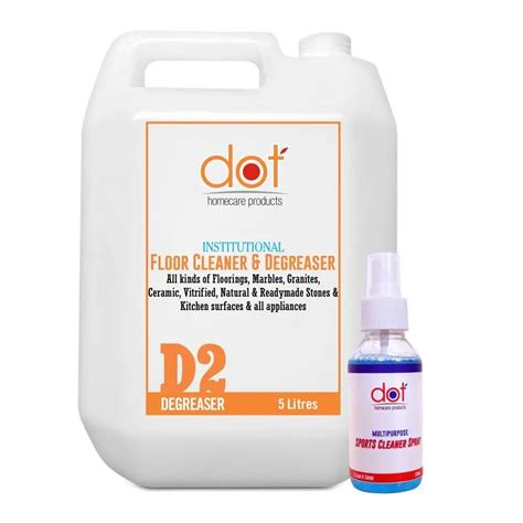 DOT Floor Cleaner, Degreaser 5 Litres- Eco friendly Hard Stains and ...