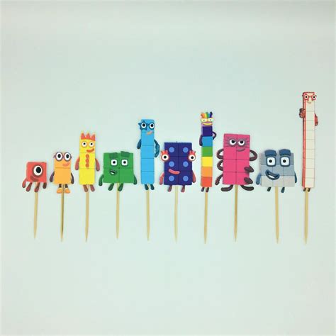Buy Numberblocks Cupcake Toppers, Numberblocks Inspired Cupcake Toppers ...