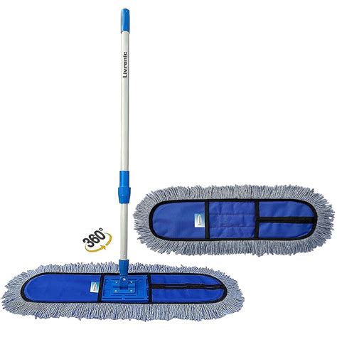 Livronic Plastic Wet And Dry Cotton Pad Floor Mop 67X14X5 (18-Inch Head ...