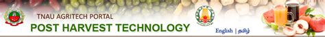 TNAU Agritech Portal :: Post Harvest Technology