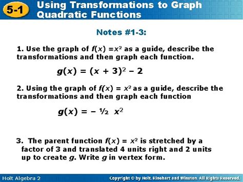 Image result for Using Transformations to Graph Quadratic Functions
