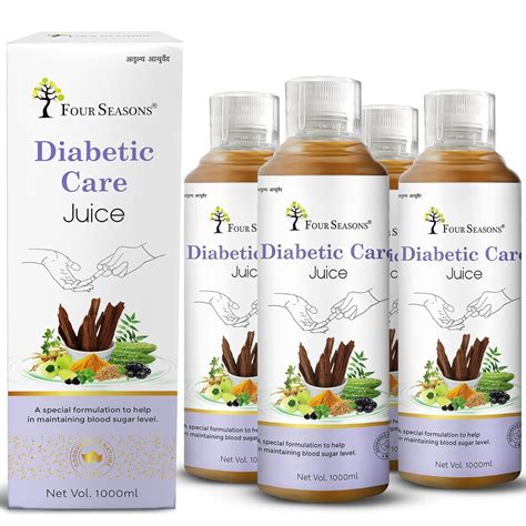 Four Seasons Diabetic Care Juice | Blend of Karela | Black Plum, Jamun ...