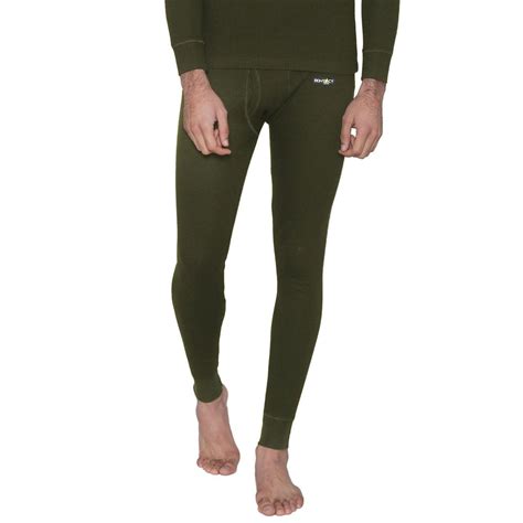Bontact Men's Plain Regular Fit Thermal Bottom - Olive – BONJOUR