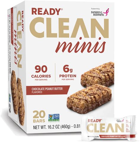 Amazon.com : Ready® Clean Minis Protein Bars – Healthy Snack Bars with ...