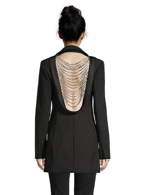 Backless Blazer Dress