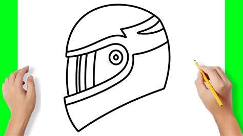 How To Draw A Helmet Step By Step at Melva Rainey blog