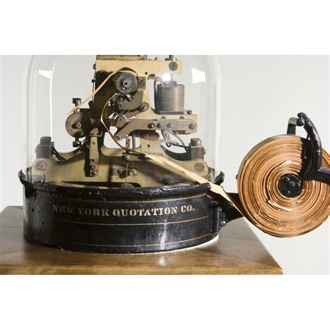 Antique Stock Ticker Tape Machine by Leland Little