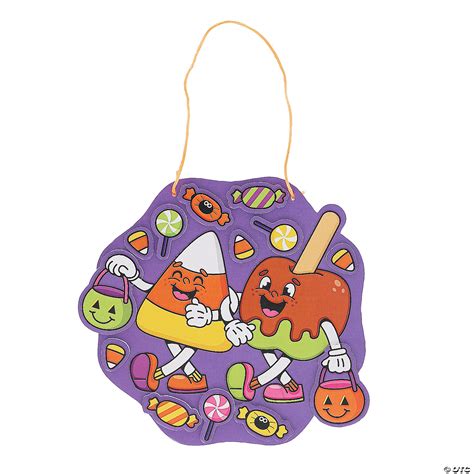 6 1/2" x 6" Candy Buddies Trick or Treating Foam Sign Craft Kit - Makes ...