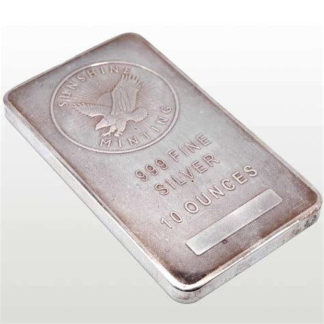 10 oz Silver Bar Value Today | Sell Ten Ounce Silver Bars UK