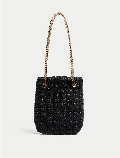 Buy Quilted Chain Strap Shoulder Grab Bag at Marks & Spencer