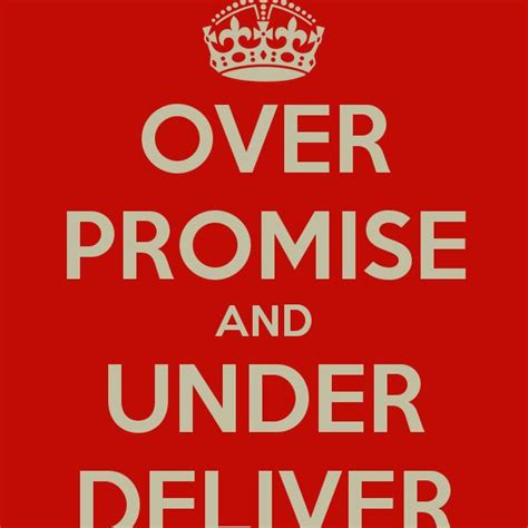 Image result for Over Promise