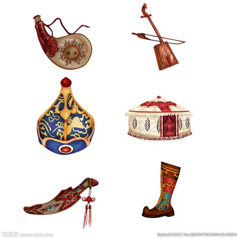 内蒙古蒙古族28部落的108套标准服饰和34组头饰-草原元素---蒙古元素 Mongolia Elements
