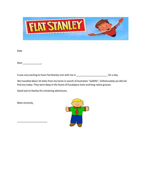 37 Flat Stanley Templates & Letter Examples ᐅ TemplateLab