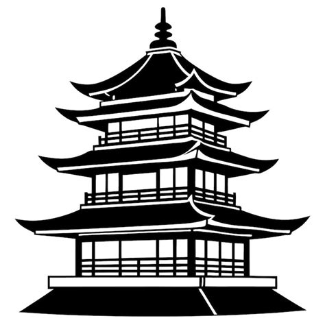 Japanese pagoda svg Images - Free Download on Freepik
