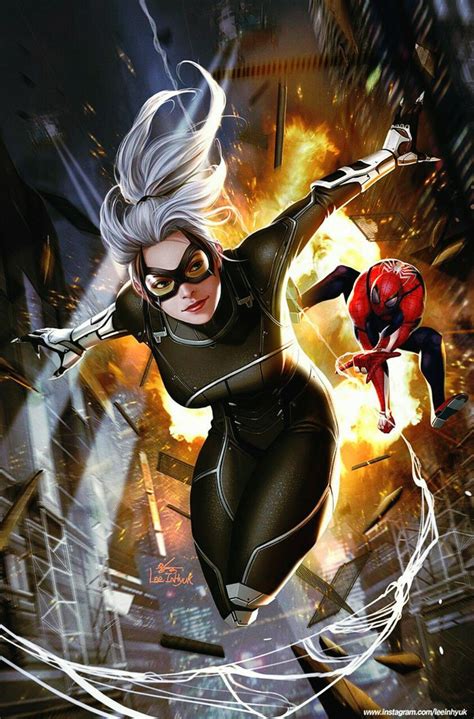 Marvel Spider-Man & Black Cat Remastered 2020, by Lee in Hyuk art # ...