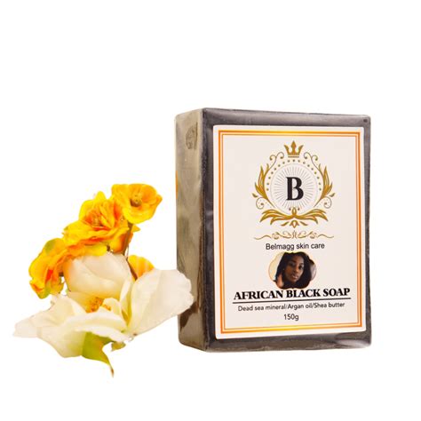 Best Raw Organic African Black Soap – Block for Dry Skin & Skin Conditions - belmagg LLC